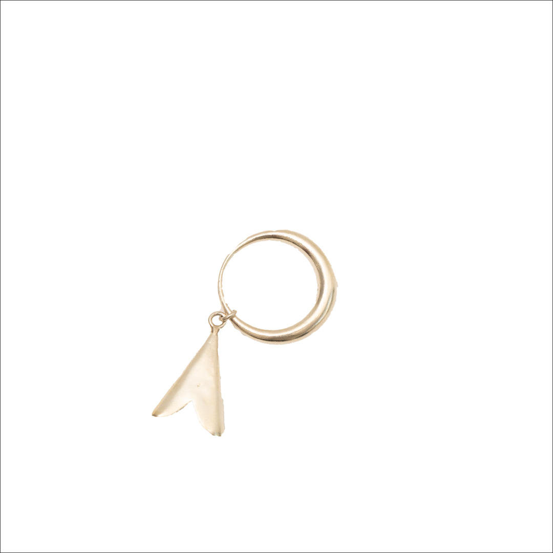 Mirit weinstock-Folded Heart Swinging Ring – enc-ens