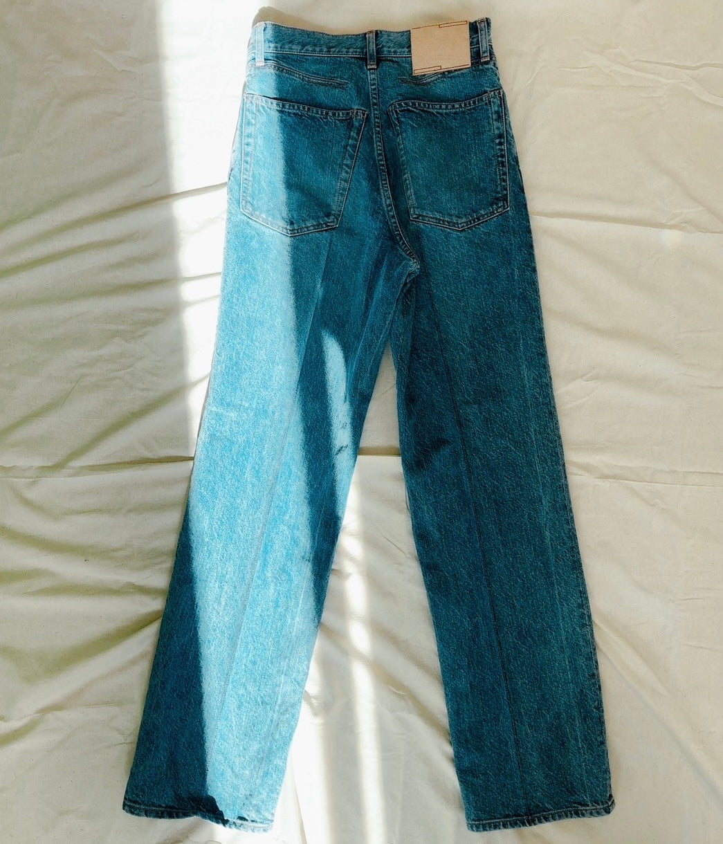 phebus - WASHI DENIM STRAIGHT PANTS