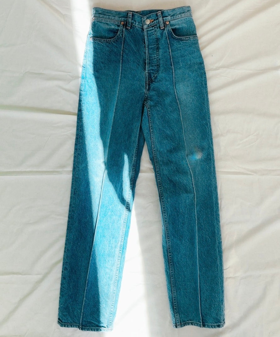 phebus - WASHI DENIM STRAIGHT PANTS