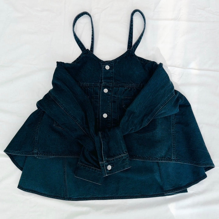RYU KAGA リュウカガ　デニムジャケット RYU KAGA - Denim camisole – enc-ens