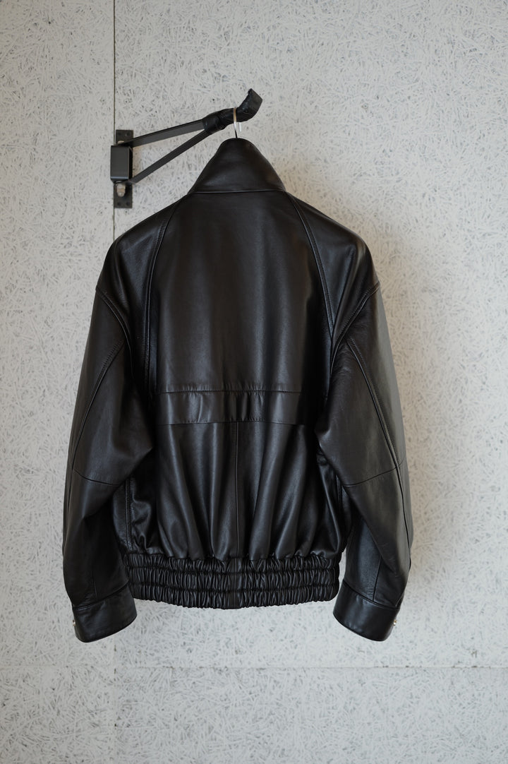 ジャケット・アウター phebus Lamb Leather Jacket phebus / Lamb Leather Jacket - Black - HEIRLOOM