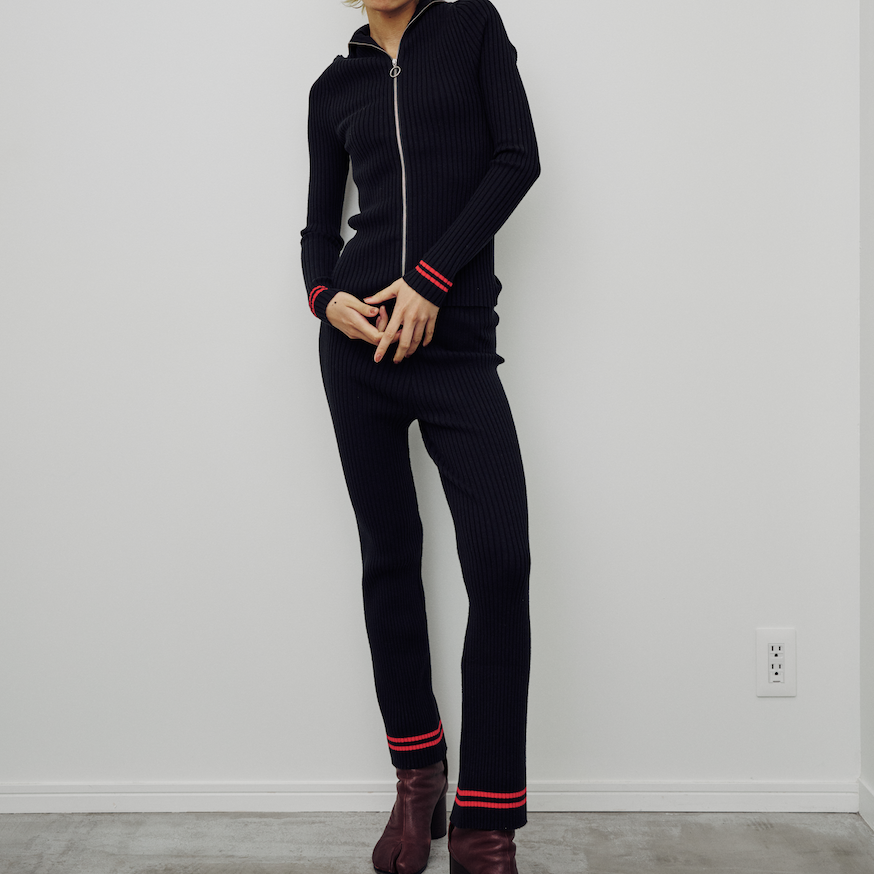 GIUGIU-NONNA PANTS POMODORO STRIPE – enc-ens