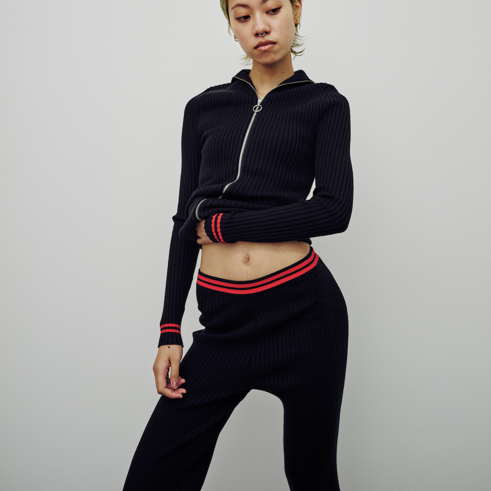 GIUGIU-NONNA PANTS POMODORO STRIPE – enc-ens