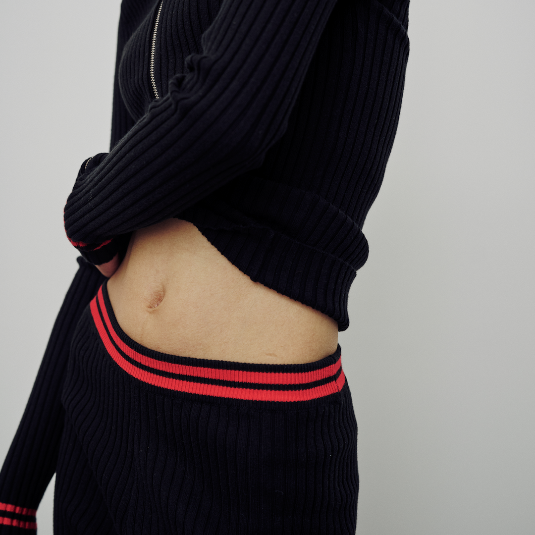 GIUGIU-NONNA PANTS POMODORO STRIPE – enc-ens