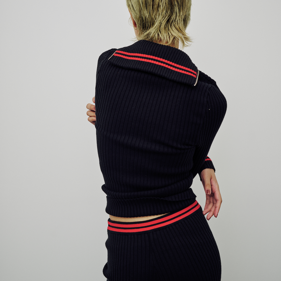 GIUGIU-NONNA PANTS POMODORO STRIPE – enc-ens