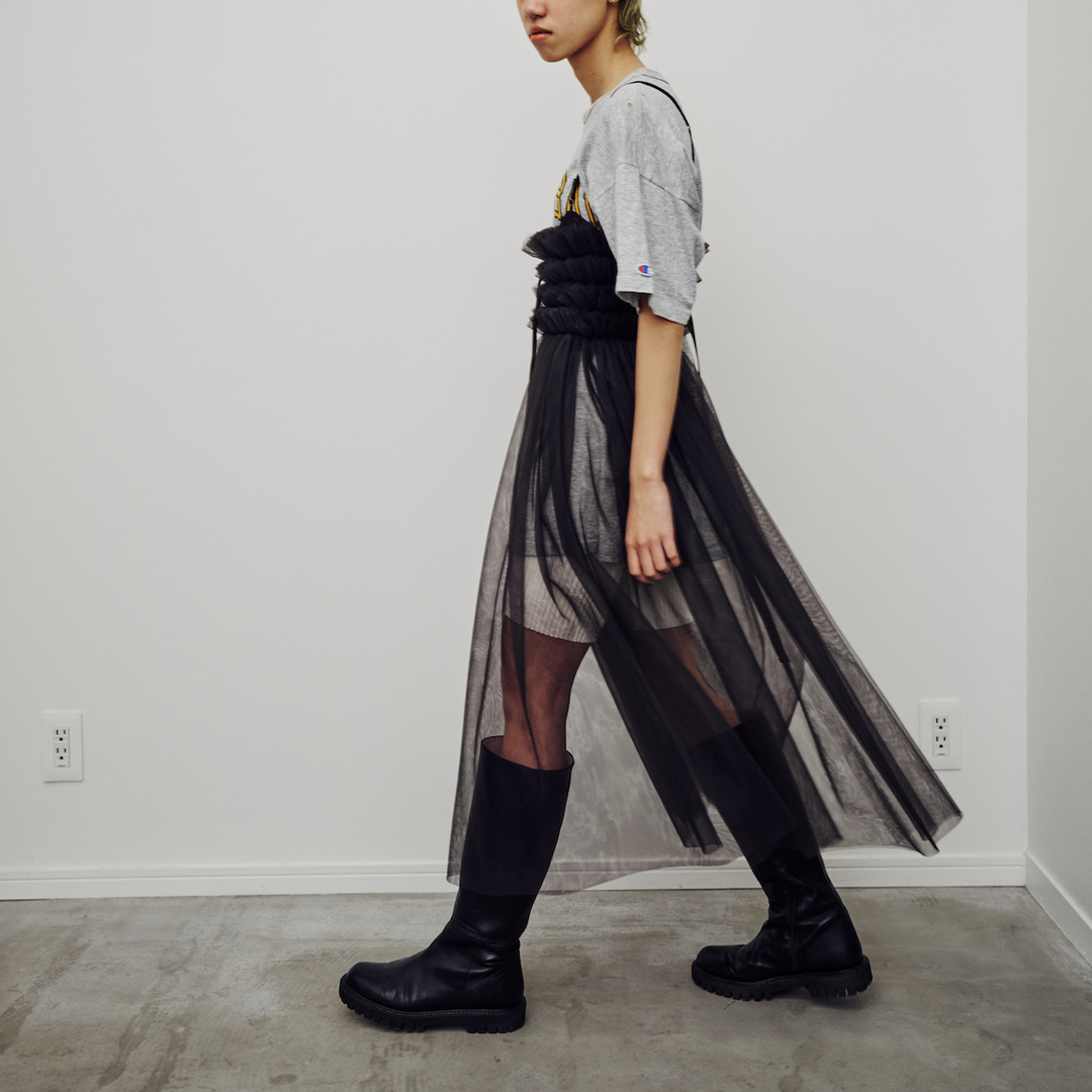 RYUKAGA-Commerbund tulle skirt – enc-ens