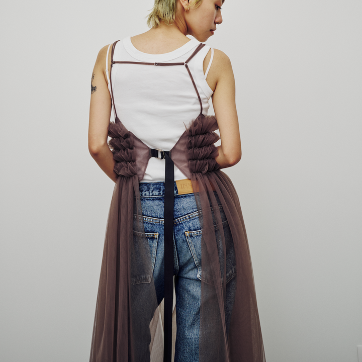 RYUKAGA-Commerbund tulle skirt – enc-ens